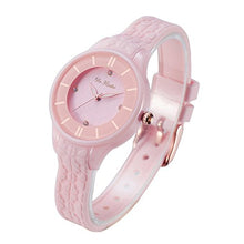 Carica l'immagine nel visualizzatore di Gallery, DR8986 Orologio da donna in plastica con cinturino silicone, Blue - Ilgrandebazar
