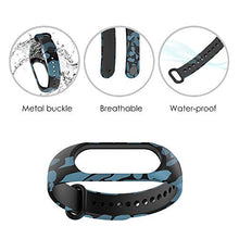 Carica l'immagine nel visualizzatore di Gallery, WD&amp;CD Cinturini Compatibile per Mi Band 3/ Tipo di Mimetico: Blu, Grigio