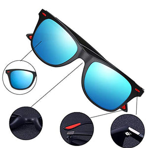 Perfectmiaoxuan Occhiali da Sole polarizzati Uomo Donna Blue Color