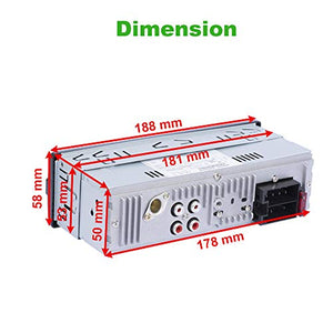 TOYOUSONIC Autoradio 1 DIN Bluetooth Car Stereo Lettore MP3 Chiamate in...