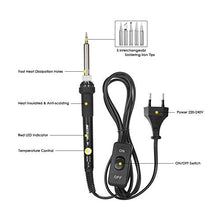 Carica l&#39;immagine nel visualizzatore di Gallery, Saldatore Kit 60W, Meterk 14 in 1 Saldatrice a Temperatura...