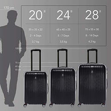 Carica l'immagine nel visualizzatore di Gallery, FERGÉ Trolley bagaglio a mano TOLOSA - Valigia rigida CABINA 55 cm, Nero