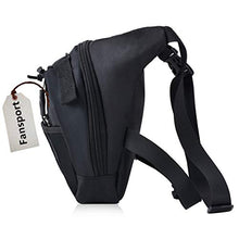 Carica l'immagine nel visualizzatore di Gallery, Fansport Borsa per Le Gambe Sacchetto di Goccia Retro Pacco Nero