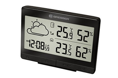 BRESSER Temeotrend lgx Wireless con Sensore Esterno, Nero - Ilgrandebazar