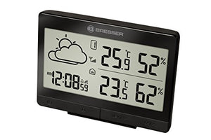 BRESSER Temeotrend lgx Wireless con Sensore Esterno, Nero - Ilgrandebazar