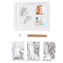 Carica l'immagine nel visualizzatore di Gallery, Cornice Impronte Bambino in Argilla, Neonato Set Impronte...