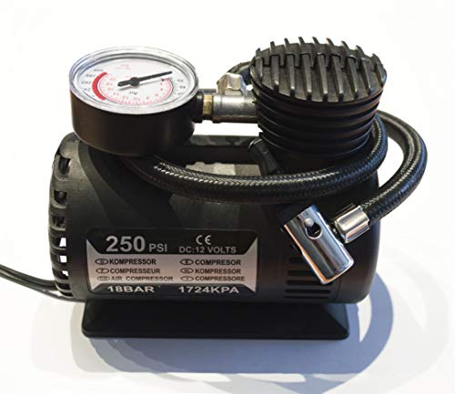 KRAWEHL Mini compressore d'aria - portatile- 12V DC - 250 psi -12V/80W Ref.... - Ilgrandebazar