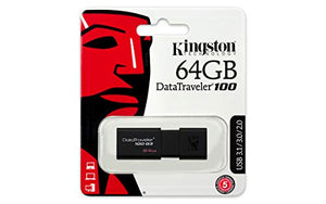 Kingston DataTraveler 100 G3-DT100G3/64GB USB 3.0, 3.1 PenDrive, 64 GB, 64 GB - Ilgrandebazar