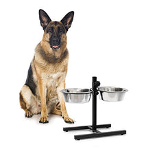 Carica l'immagine nel visualizzatore di Gallery, Relaxdays 10019116_399 Ciotole Rialzate per Cani in Acciaio Inox HxLxP: 42 x...