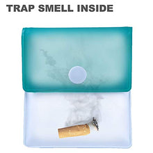 Carica l'immagine nel visualizzatore di Gallery, Xhuan 2 Tasche posacenere tascabili Grigie - PVC ignifugo - Foglie E Pendente