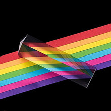 Carica l&#39;immagine nel visualizzatore di Gallery, YLX Ottico Vetro Triplice Prisma Triangolare per Insegnamento Fisica Spettro...