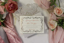 Carica l&#39;immagine nel visualizzatore di Gallery, 50 CARTE CONFEZIONE Fai da te apribile taglio laser inviti matrimonio... - Ilgrandebazar