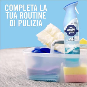 Ambi Pur Air Profumatori per Ambienti Spray, 6 Deodoranti Spray da 300ml, Fragranza Oro e Fiori di Vaniglia, Deodorante Ambiente con Tecnologia Elimina Odori, Contiene Gas 100% Natuale