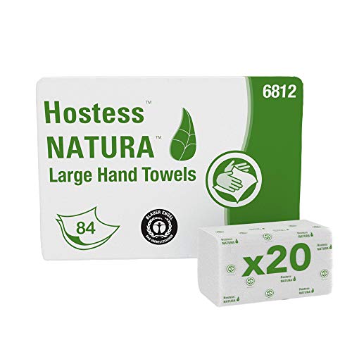 Hostess 6812 Natura Asciugamani Piegati a 2 Veli, 20 Confezioni x 84 Fogli,... - Ilgrandebazar