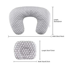 Carica l&#39;immagine nel visualizzatore di Gallery, Cuscino allattamento Neonato da 22inch, Grey--Star - Ilgrandebazar