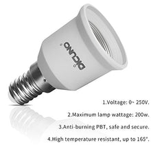 Carica l&#39;immagine nel visualizzatore di Gallery, DiCUNO 4-Pack E14 a E27 Socket Converter Adapter Adattatore di base 4P - Ilgrandebazar