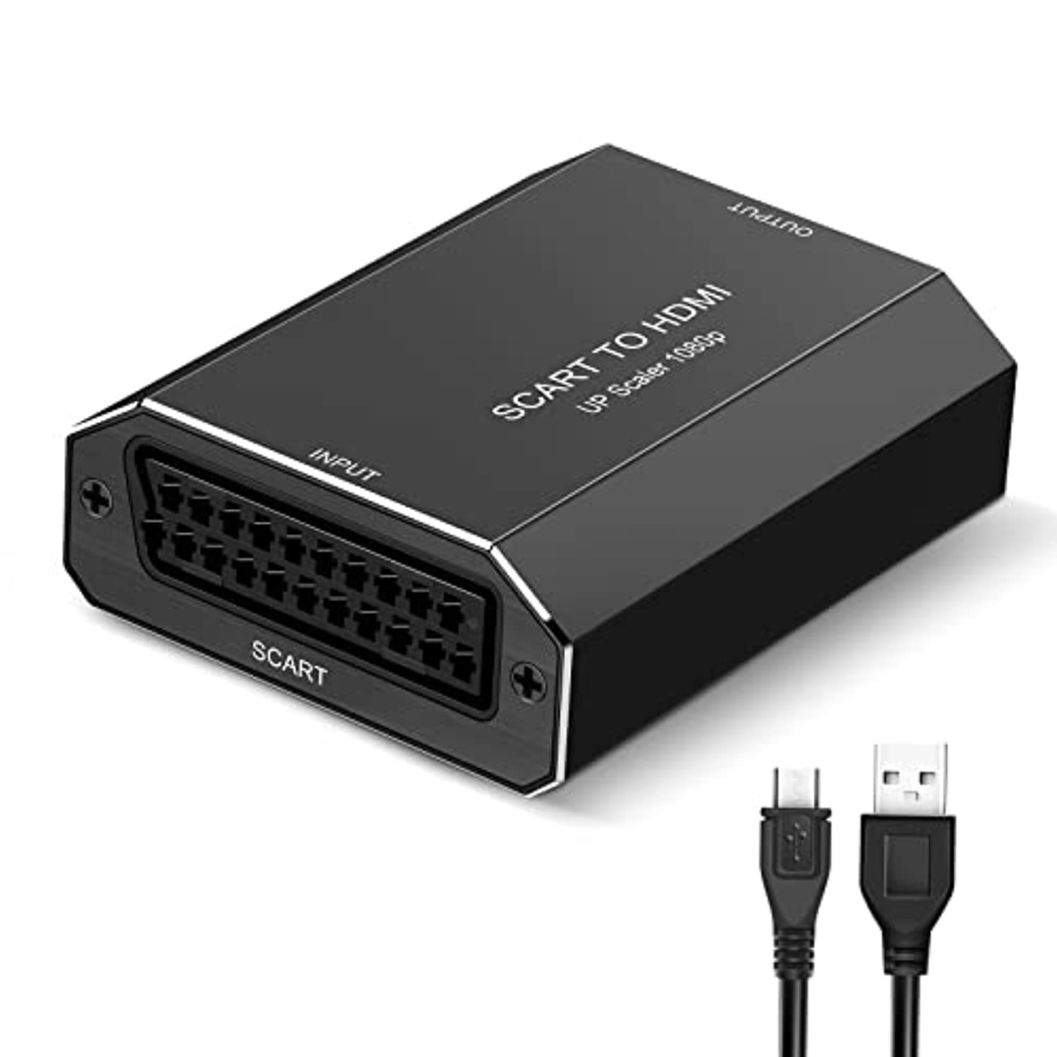 Adattatore Da Scart A HDMI, Convertitore Da Scart A HDMI HD 1080p Compatibile Con NTSC PAL Per Sky HD Blu Ray PS3 TV VCR VHS Ecc. | Leroy Merlin - Foto 7