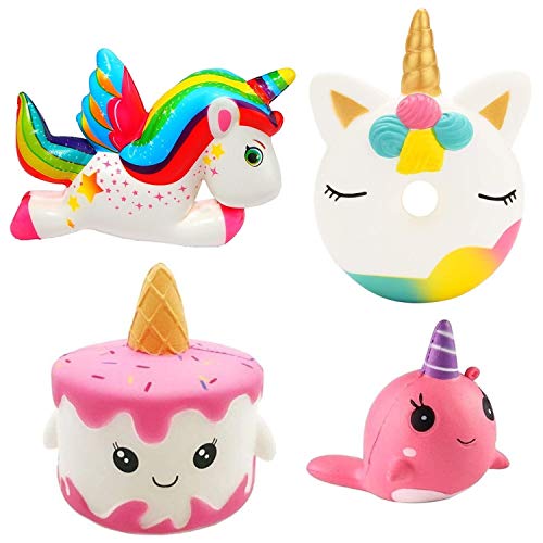 Pachock 4 Pezzi Kawaii Squishy Giocattolo, Squishies Lento Aumento Crema... - Ilgrandebazar