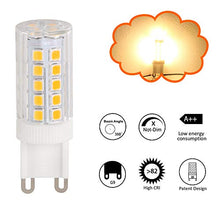 Carica l&#39;immagine nel visualizzatore di Gallery, Vicloon G9 5W LED Lampadina,Lampadina Alogena 40W 5 Pezzi 5w Bianco