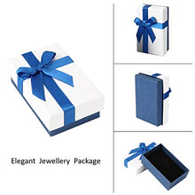 Carica l&#39;immagine nel visualizzatore di Gallery, MASOP, orecchini pendenti con zaffiro blu, in argento Earrings+Necklace - Ilgrandebazar