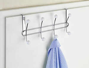 Wenko Percha para la puerta Lissa, Acciaio, Chrom, 6.5 x 35 x 18 cm - Ilgrandebazar
