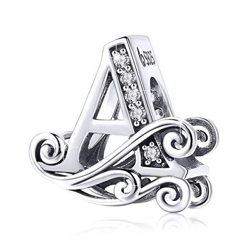Bamoer Charm con lettera dell'alfabeto dalla A alla Z, per Letter A - Ilgrandebazar
