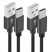 Carica l&#39;immagine nel visualizzatore di Gallery, Yosou, cavo di ricarica USB tipo C da 2 m, in nylon intrecciato C Nero - Ilgrandebazar