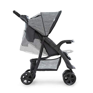 Hauck Passeggino Shopper Neo 2 - Passeggino Compatto dalla Nascita fino a 25 kg - Passeggino Pieghevole con 2 Portabibite, Reclinabile con Finestrina - Grande Cesto Portaoggetti - Grigio