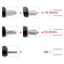 Carica l'immagine nel visualizzatore di Gallery, 7/8" 22MM Moto Bar Finisce Grip CNC Mano Tappi Manubrio End 2 pz Per HBE-Nero