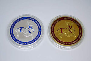 Donatio Cavaliere Crusader Croce Cristo Soldato Placcato Oro e Argento...