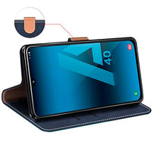 Carica l&#39;immagine nel visualizzatore di Gallery, MOBESV Custodia Samsung Galaxy A40, Cover a Libro Blu/Aqua - Ilgrandebazar