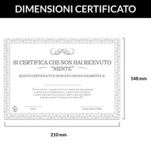 Carica l&#39;immagine nel visualizzatore di Gallery, Regala Il Niente - Idea Regalo per Scherzo, Natale, Scherzo Laurea,...