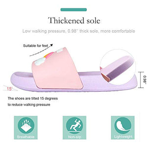 HommyFine Ciabatte da Doccia Scarpe Spiaggia e Piscina 30/31 EU, Viola