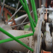 Carica l'immagine nel visualizzatore di Gallery, ZARRS Copriraggi,72 Pack Cannucce Copri Raggi Spoke Skins per Moto Dirt Green - Ilgrandebazar