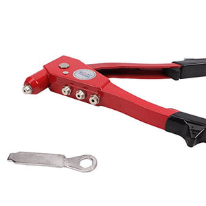 CCLIFE Rivettatrice a pinza, in alluminio, 4 testine, con rivetti forniti in... - Ilgrandebazar