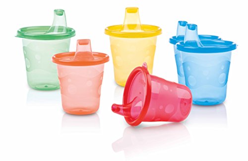 Nuby ID91121 - Bicchieri Wash or Toss da 210 ml, Set 6 pezzi, Colori... - Ilgrandebazar