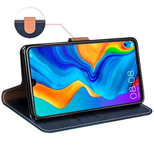 Carica l&#39;immagine nel visualizzatore di Gallery, MOBESV Custodia Huawei P30 Lite, Cover a Libro Blu/Aqua - Ilgrandebazar