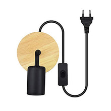 Carica l&#39;immagine nel visualizzatore di Gallery, Luxvista Illuminazione da Parete Nero E27 Interno, Lampada E27, Black