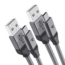 Carica l'immagine nel visualizzatore di Gallery, RAMPOW Cavo USB Type C 【2 Pezzi* 2 Metri】 C Ricarica 2M, Grigio