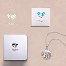Carica l&#39;immagine nel visualizzatore di Gallery, MEGA CREATIVE JEWELRY Collana da Donna Albero Della Vita Oro Rosa Madreperla - Ilgrandebazar