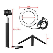 Carica l&#39;immagine nel visualizzatore di Gallery, Luce ad Anello Dimmerabile, Andoer 6 pollici LED Ring Light dimmerabile USB...