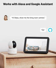 Carica l&#39;immagine nel visualizzatore di Gallery, GALAYOU 2K Telecamera Wifi Interno, Videocamera Sorveglianza Interno Wifi, IP Cam 360 con Visione Notturna, Tracciamento di Movimento, Audio Bidirezionale, Funziona con Google Assistant G2