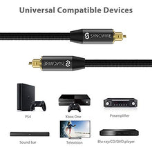 Carica l'immagine nel visualizzatore di Gallery, Syncwire Cavo Ottico Audio Digitale - 2m Toslink [24k 2M
