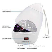 Carica l&#39;immagine nel visualizzatore di Gallery, Lampada Proiettore Stelle con Timer, Luce Notturna per Bambini 4 Bianco