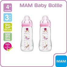 Carica l&#39;immagine nel visualizzatore di Gallery, Mam - Easy Active Biberon con tettarella flusso veloce, 330 ml, Porpora