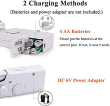 Carica l&#39;immagine nel visualizzatore di Gallery, DUTISON Mini Macchina da Cucire Portatile Handheld Cordless Strumento di... - Ilgrandebazar