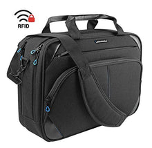 Carica l&#39;immagine nel visualizzatore di Gallery, KROSER Borsa del Portatile 15,6 Pollici a Tracolla per Laptop Nero Blu