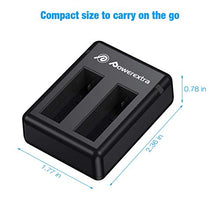 Carica l&#39;immagine nel visualizzatore di Gallery, Powerextra - 2 batterie ricaricabili da 1500 mAh e doppio caricatore USB...