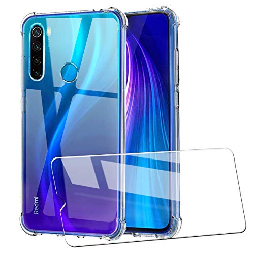 AILRINNI Cover per Xiaomi Redmi Note 8 + Pellicola Protettiva in Trasparente - Ilgrandebazar