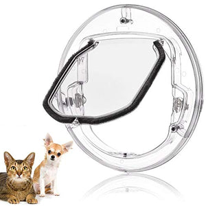 Gattaiola Porta Basculante per Gatti e Cani,Grande vetro...